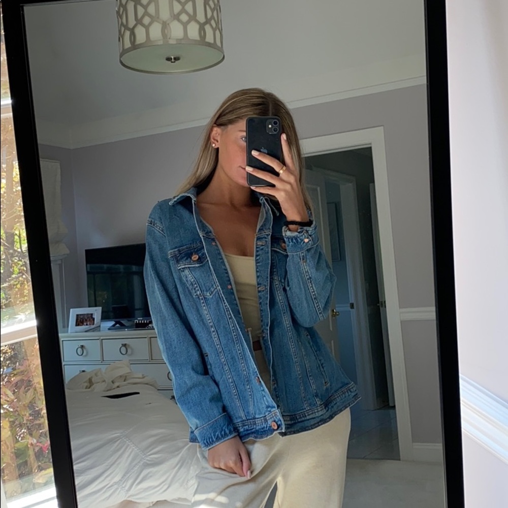 Oversized jean jacket